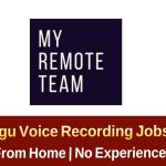 MyRemoteTeam Inc Telugu Voice Recording Jobs 2025 – Remote Work Apply Now