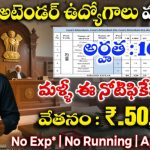 DSSSB Court Attendant Jobs 2025 – కోర్ట్ అటెండెంట్ ఉద్యోగాలు,10వ తరగతి వాళ్లకి గోల్డెన్ ఛాన్స్