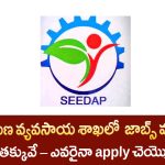 SEEDAP Jobs : AP గ్రామీణ శాఖ నోటిఫికేషన్ 2025: ఖాళీలు, అర్హత, జీతం వివరాలు!