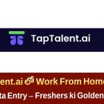 TapTalent.ai Virtual Data Entry Jobs 2025 – వర్క్ ఫ్రం హోమ్ ఫ్రెషర్స్ కి సూపర్ ఛాన్స్!