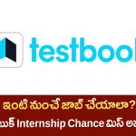 ఇంటి నుంచే పనులు – Testbook Work From Home Internship 2025 వివరాలు తెలుగులో