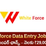 Data Entry jobs by Whiteforce – No Exam | ₹3.5 LPA Salary | Apply Online