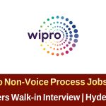Wipro Non-Voice Process Jobs 2025 – Freshers Hyderabad Hiring Apply Now