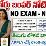 ఆంధ్రప్రదేశ్ జిల్లా కోర్టు ఉద్యోగాలు 2025 | AP District Court Jobs Notification – Head Clerk, Junior Assistant, Steno, Attender