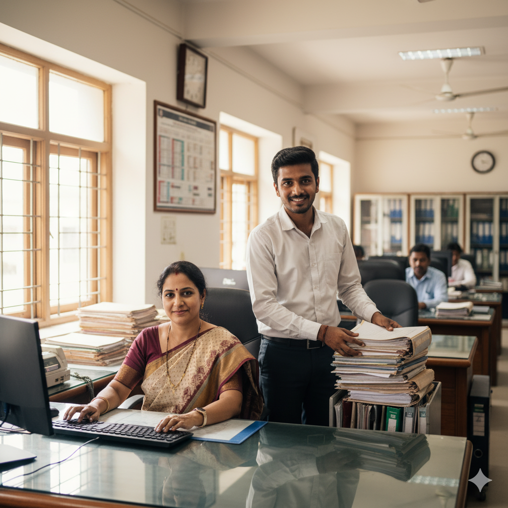  Indian scientists and engineers in a physics research laboratory
