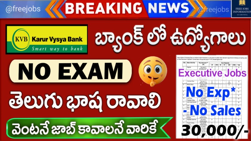 KVB Bank Recruitment 2025