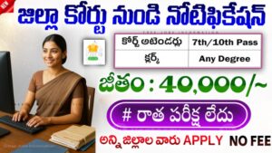 Telangana District Court Jobs Notification 2026